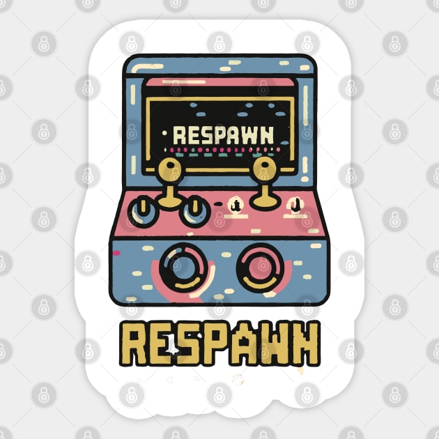 funny RESPAWN arcade Gamer Sticker by XYDstore